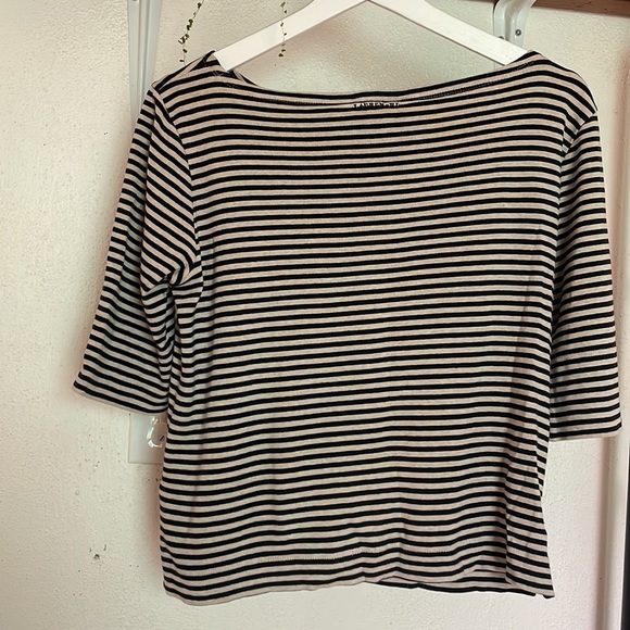 Striped Boat Neck Ralph Lauren T-Shirt - Picture 7 of 7